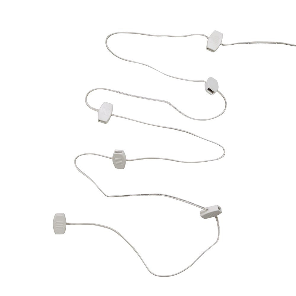 10' USB Power Extension Cord With White Wire, Adapter and 12 Ports