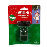 USB Twirl-It Ornament Spinner with DC Motor