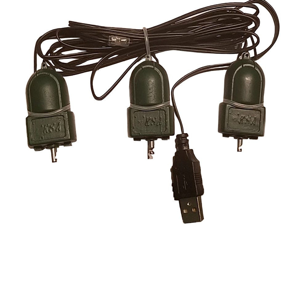 USB Twirl-It Triple Ornament Spinner with DC Motor