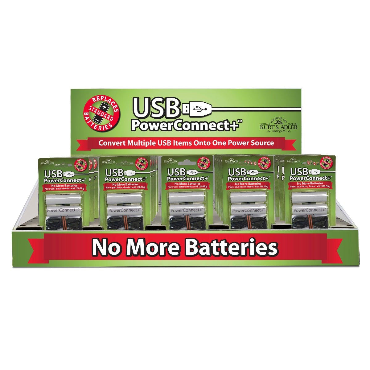 USB PowerConnect+™ 2 "AA" Converter Counter Display