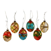 Glass Illuminated Gems USB Warm White LED Egg Shaped Ornaments
