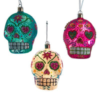 Glass Illuminated Gems USB Warm White LED Day Of The Dead Ornaments