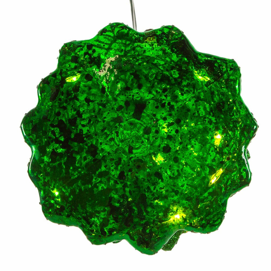 Glass Illuminated Gems USB Warm White LED Christmas Tree Ornament