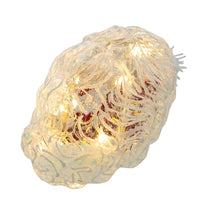 Glass Illuminated Gems USB Warm White LED Fairy Light Santa Head Ornament