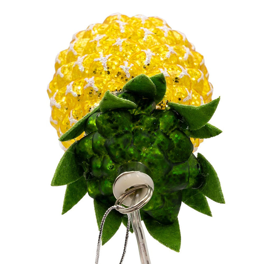 Glass Illuminated Gems USB Warm White LED Fairy Light Pineapple Ornament