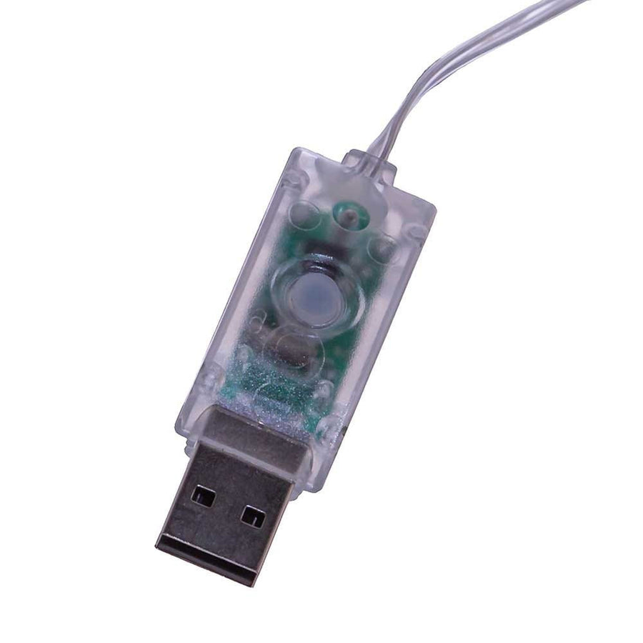100MM Illuminated Gems USB Lighted Glass Ball Ornaments