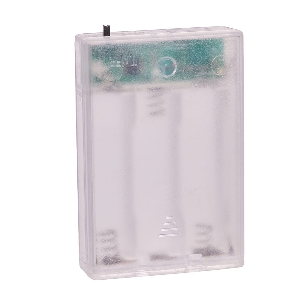 Empty 3 "AA" Battery Box With USB Connection & Timer