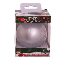 70MM Bluetooth Musical Silver Ball Ornament