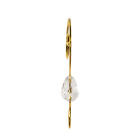 Clear Acrylic With Gold Wire Ornament Hooks