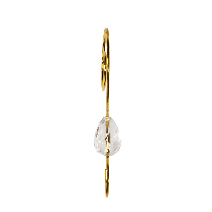 Clear Acrylic With Gold Wire Ornament Hooks