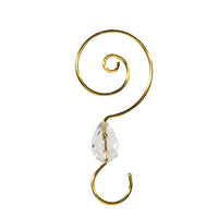 Clear Acrylic With Gold Wire Ornament Hooks
