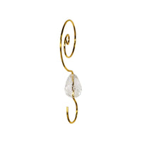 Clear Acrylic With Gold Wire Ornament Hooks
