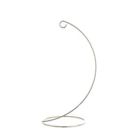 Twisted Silver Metal Ornament Stand