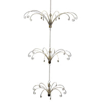 Metal Gold Ceiling Suspended Christmas Tree
