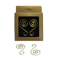 Gold Wire Ornament Hooks 30-Piece Set