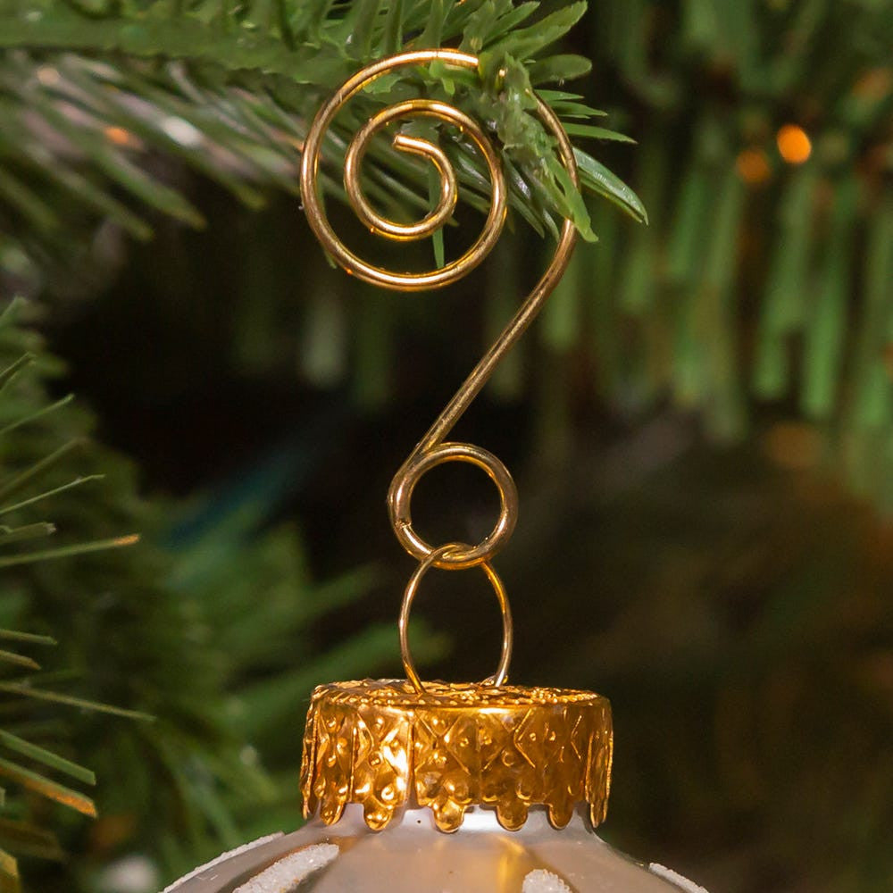 Gold Wire Ornament Hooks