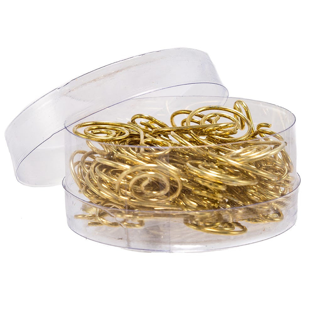 Gold Wire Ornament Hooks