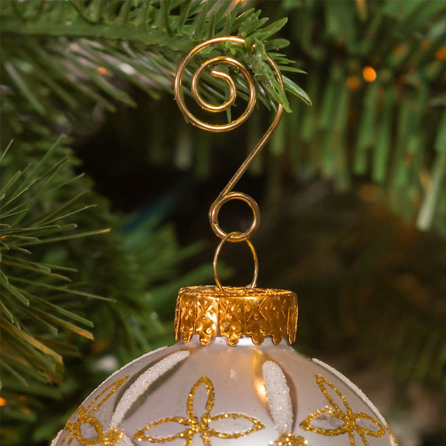 Gold Wire Ornament Hooks