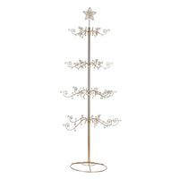 7' Un-Lit Gold Metal Christmas Tree